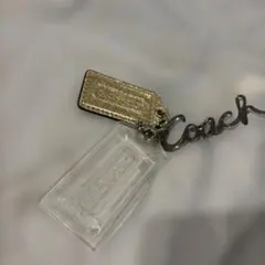 COACH チャーム キーホルダー ゴールド クリア