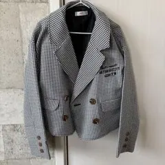 ALGY チェック柄 ダブルブレストジャケットのサムネイル