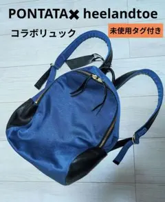 未使用　PONTATA✖ heelandtoe　コラボリュック　レザー✖メッシュのサムネイル