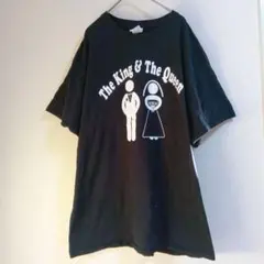ギルダン 半袖 Tシャツ クルーネック ウェディング 柄 XL 黒 ビッグサイズ