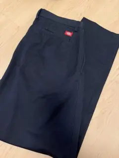 상태좋음 ディッキーズ 別注 ツータックワイドテーパードチノパンツ 黒 30