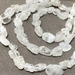 cs127/SALE！天然石◇スノーウィーファントムクォーツ タンブル1連