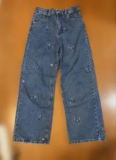 zara スティッチ デニム