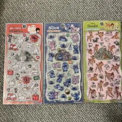 ディズニー　プチドロ　バンビ　スティッチ　ベイマックス
