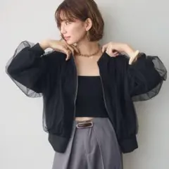 maison de dolce シースルーパーカー - メルカリ