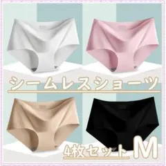 シームレスショーツ 4枚セット【WPBB】 Mサイズ 新品 無縫製
