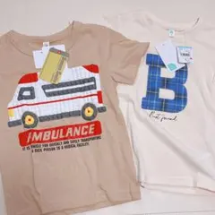 新品　100cm　半袖Tシャツ　2枚セットのサムネイル