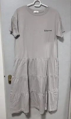 しまむら★tal.by yumi. ティアード　ワンピース ルームウェア M