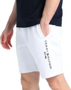 TOMMY HILFIGER スウェットショートパンツ ホワイト　メンズ　Sのサムネイル