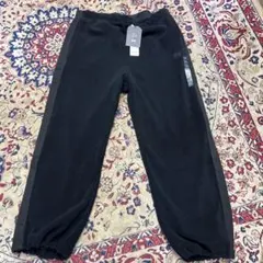 フリース ブラック ジョガーパンツ XXL