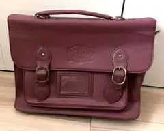 fint ￼￼3way サッチェルバック えんじ色 ワイン 赤