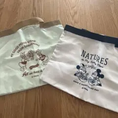 非売品　KIRIN午後の紅茶　Disney ディズニー ミニバッグ 2枚セットのサムネイル