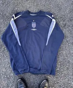 【希少！美品】アンブロxイングランド代表 スウェットシャツ センターロゴ XL