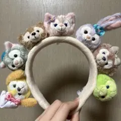 ダッフィー&フレンズ　ぬいぐるみ 香港ディズニー　限定　カチューシャ