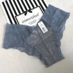 エメフィール　ハーフバック　ショーツ　アッシュブルー　L