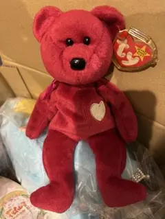 Ty Beanie Baby ぬいぐるみ クマ 赤 ハート