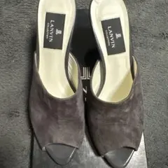 LANVIN COLLECTION スエード調 ミュール パンプス/箱付きのサムネイル