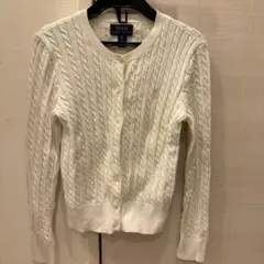 ラルフローレン　カーディガン S/P (7) ホワイト