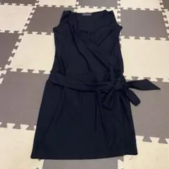 Pink Mix 黒 ラップドレス ノースリーブ