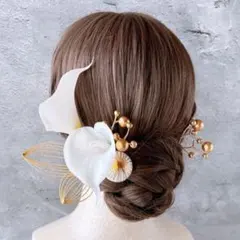 髪飾り　成人式　前撮り　結婚式　卒業式　ヘッドドレス　和装　浴衣