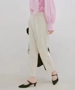 vis☆HOT BEAUTY STRETCH☆ワンタックテーパードパンツ☆キナリ