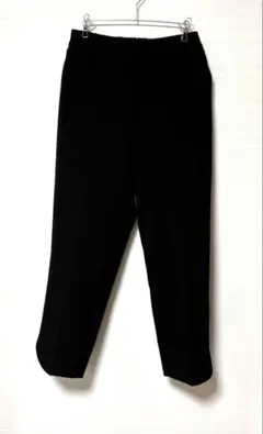 黒のストレートパンツ ゴムウエスト Sサイズ