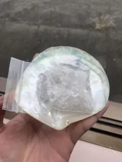 浄化セット✨黒蝶貝1枚＆天然水晶さざれ (50g)パワーストーン・お香皿