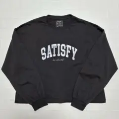 GLOBAL WORK ヘビロッTTE 「SATISFY」ロゴ ワイドロンT