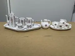 ミニチュアティーセット 花柄 陶器製