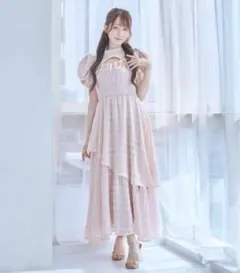 RoseMuse summer collection'25 ワンピース ピンク raffle slit lace switching dress【pink】 – BUNNY APARTMENT