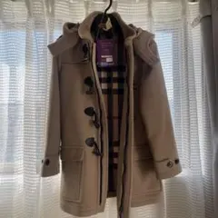 バーバリー ダッフルコートフード付き 12y 152