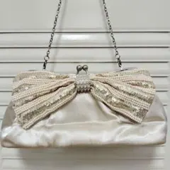 レディース　パーティーバッグ　ビーズ　結婚式