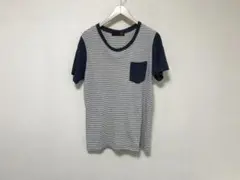本物リコRICOコットンボーダー柄半袖TシャツメンズサーフアメカジミリタリーMのサムネイル