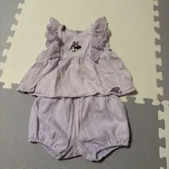 未使用 80cm プティマイン ミニーちゃんセットアップ ヘアバンド 