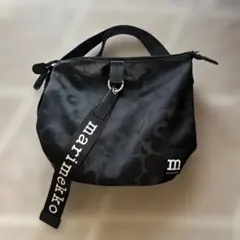 marimekko ブラック ショルダーバッグ