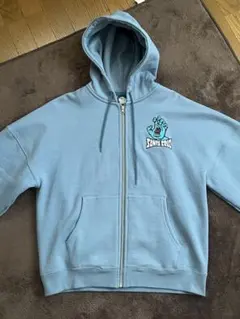 SANTA CRUZ ジップパーカー / スクリーミングハンド / ブルー
