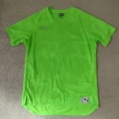 PUMA 蛍光グリーン メッシュシャツ XL