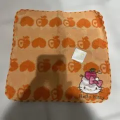 ハローキティ りんご柄 ミニタオル ハンカチ