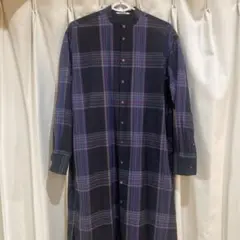 AURALEE チェック柄 カラー ロングシャツワンピース AURALEE チェック柄 ロングシャツワンピース - メルカリ