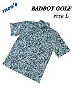 BADBOY GOLF バッドボーイ　ハーフジップ シャツ　メンズL 総柄