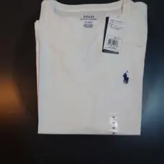 Polo Ralph Lauren ホワイト Vネック Tシャツ Mサイズ