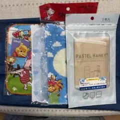 キャラクター ミニタオル ハンカチ 4枚セット まとめ売り