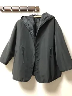 STUDIO CLIP リバーシブルコート 黒 フリーサイズ