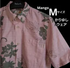 men's Mango かりゆしウェアМサイズ　アロハシャツ沖縄のサムネイル
