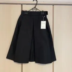 MACPHEE ブラック フレアスカート