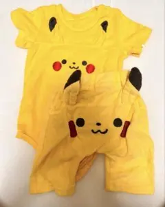 ピカチュウロンパース ズボン モンポケ 90cm 80cm