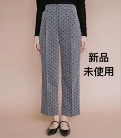 JENNE ジェンヌ 美脚大人フレンチリボンパンツ ドット柄 バックリボン