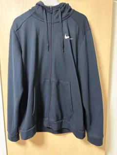 Nike ブラックジップアップパーカー 2XL