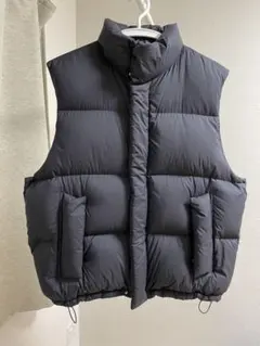 AURALEE ダウンベスト ブラック AURALEE オーラリー 23AW SUPER LIGHT NYLON RIPSTOP DOWN VEST ダウン