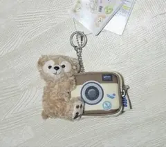 ダッフィー　ぬいぐるみストラップ　キーホルダー　新品　カメラ型ポーチ　ディズニー